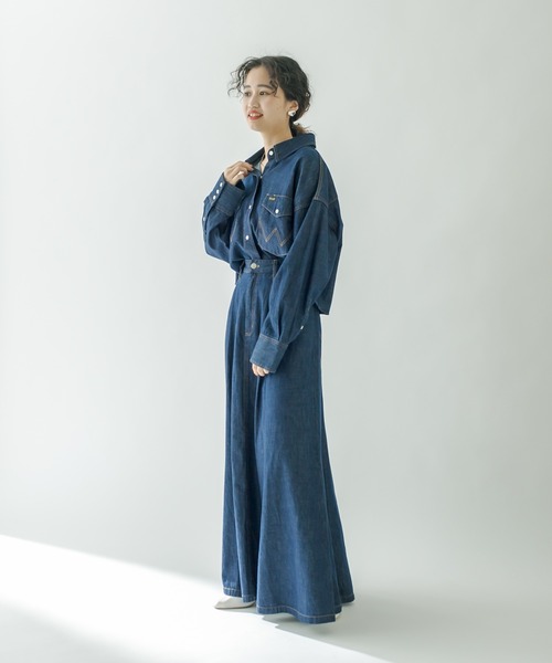 Wrangler別注フレアロングスカート＋ショートジャケット(セット販売) so1-143-1.jpg