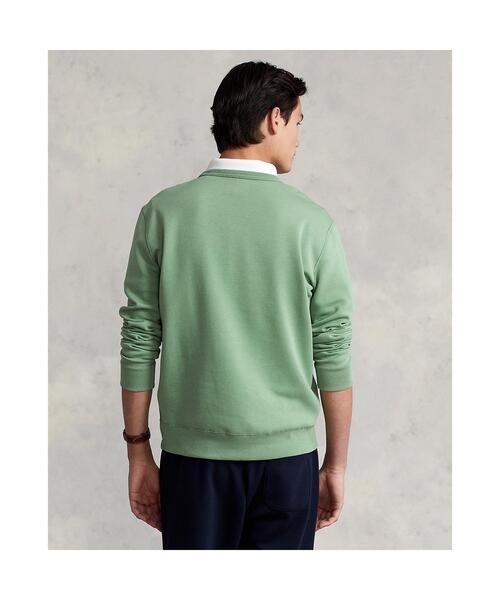 Polo by Ralph Lauren グリーン クルーネックスウェット POLO RALPH LAUREN（ポロ ラルフ ローレン）の「ダブルニット クルー