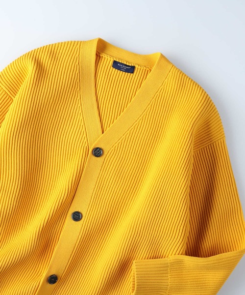 BACK NUMBER（バックナンバー）の「【BACK NUMBER】オーバーサイズニットカーディガン（カーディガン/ボレロ・メンズ・グリーン/イエロー/ライトベージュ/ブラック・XL/L/M）」の4枚目の写真