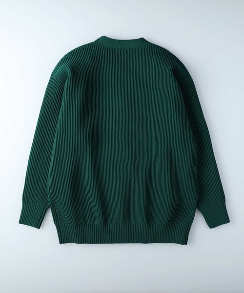 BACK NUMBER（バックナンバー）の「【BACK NUMBER】オーバーサイズニットカーディガン（カーディガン/ボレロ・メンズ・グリーン/イエロー/ライトベージュ/ブラック・XL/L/M）」の13枚目の写真