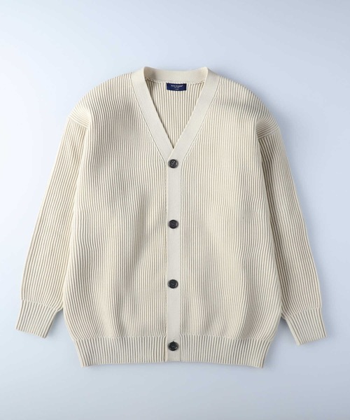 BACK NUMBER（バックナンバー）の「【BACK NUMBER】オーバーサイズニットカーディガン（カーディガン/ボレロ・メンズ・グリーン/イエロー/ライトベージュ/ブラック・XL/L/M）」の17枚目の写真