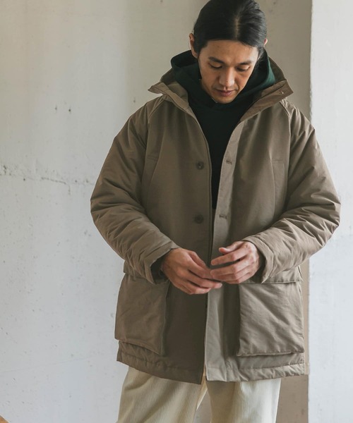 URBAN RESEARCH DOORS（アーバンリサーチドアーズ）の「パデットフードコート（ダウンジャケット/コート・メンズ・チャコールグレー/カーキ/モカ・40/38）」の13枚目の写真