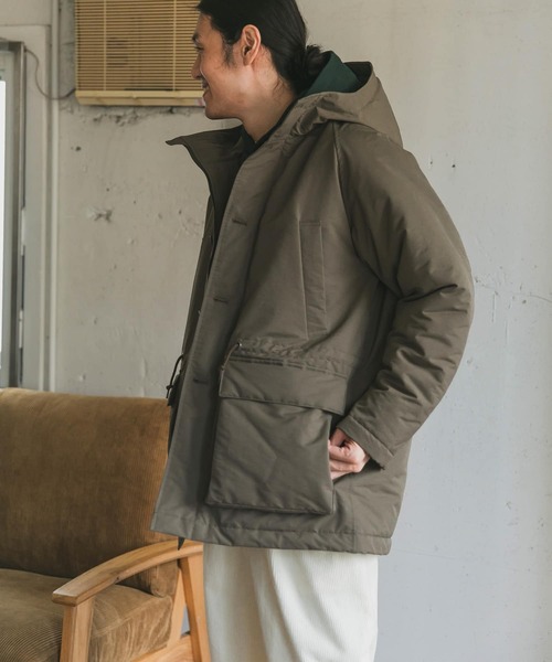 URBAN RESEARCH DOORS（アーバンリサーチドアーズ）の「パデットフードコート（ダウンジャケット/コート・メンズ・チャコールグレー/カーキ/モカ・40/38）」の10枚目の写真