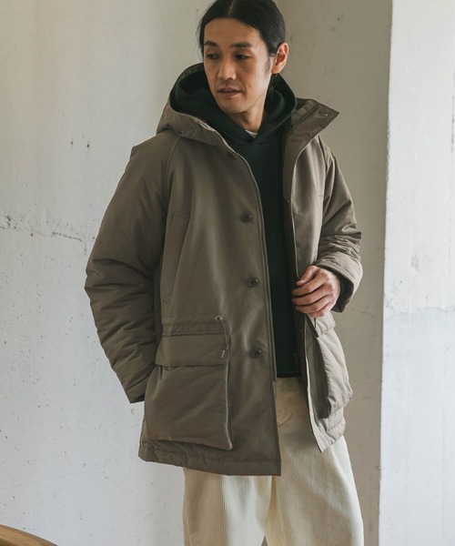 URBAN RESEARCH DOORS（アーバンリサーチドアーズ）の「パデットフードコート（ダウンジャケット/コート・メンズ・チャコールグレー/カーキ/モカ・40/38）」の7枚目の写真