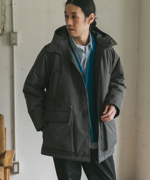 タグ付き　URBAN RESEARCH DOORS フード付きコート黒 セール】 『撥水』ショートダブルコート （その他アウター