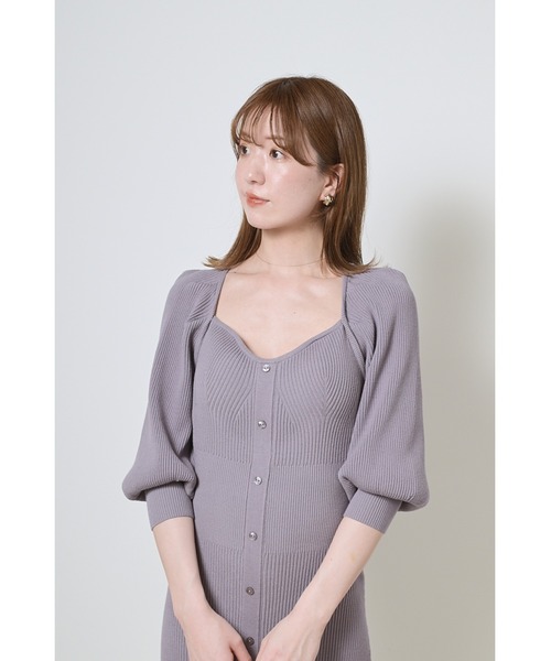 SNIDEL（スナイデル）の「Sustainableフロントボタンニット