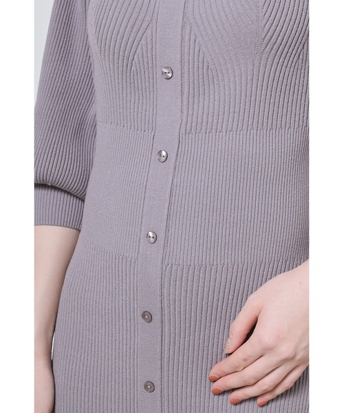 SNIDEL（スナイデル）の「Sustainableフロントボタンニット