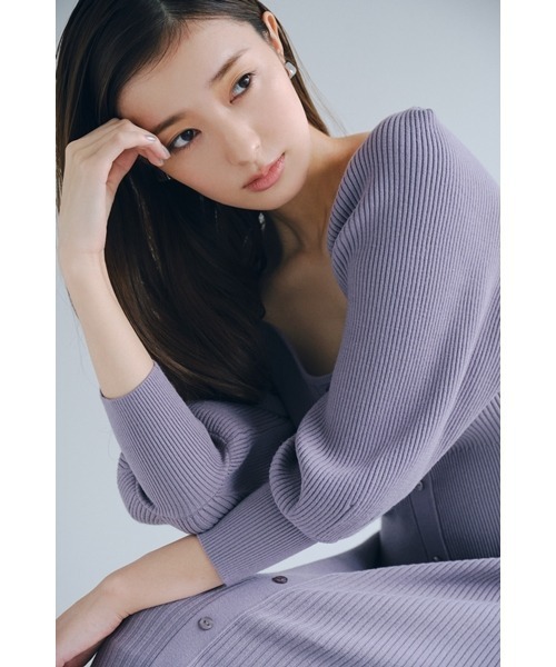 さっちゃん★SNIDEL sustainableフロントボタンニットワンピ SNIDEL（スナイデル）の「Sustainableフロントボタンニット