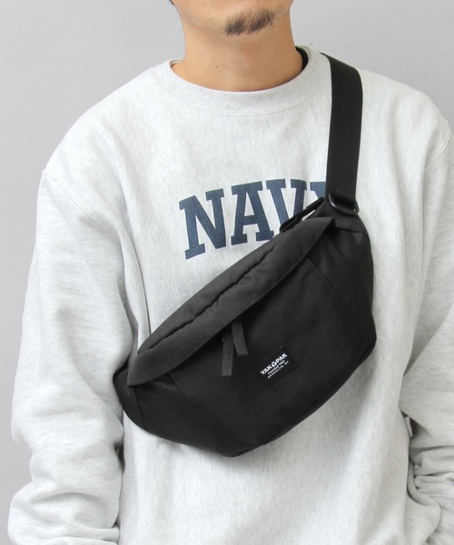 YAKPAK(ヤックパック)の「YAKPAK / ヤックパック / 撥水 600Dポリエステル / ウエストバッグ / ウエストポーチ / white labela / ホワイトレーベル / WAIST BAG(ボディバッグ/ウエストポーチ・メンズ・ブラック・FREE)」の1枚目の写真