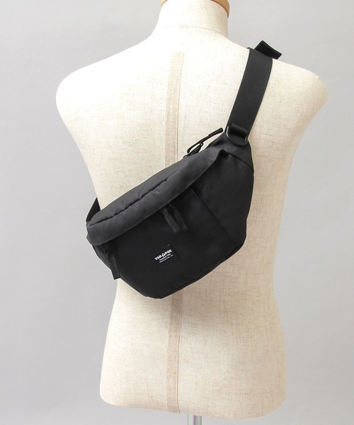 YAKPAK(ヤックパック)の「YAKPAK / ヤックパック / 撥水 600Dポリエステル / ウエストバッグ / ウエストポーチ / white labela / ホワイトレーベル / WAIST BAG(ボディバッグ/ウエストポーチ・メンズ・ブラック・FREE)」の5枚目の写真