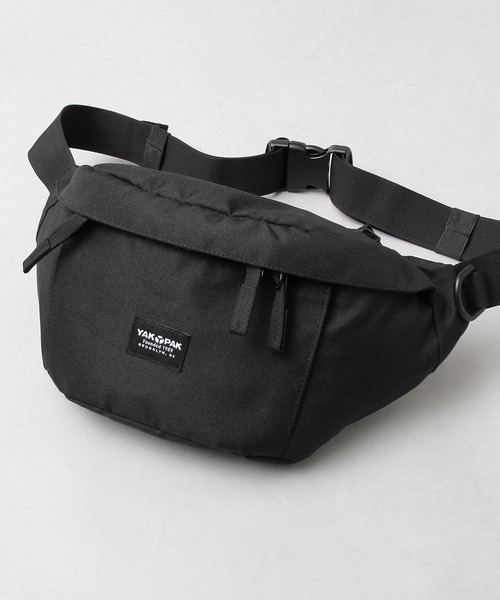 YAKPAK(ヤックパック)の「YAKPAK / ヤックパック / 撥水 600Dポリエステル / ウエストバッグ / ウエストポーチ / white labela / ホワイトレーベル / WAIST BAG(ボディバッグ/ウエストポーチ・メンズ・ブラック・FREE)」の7枚目の写真