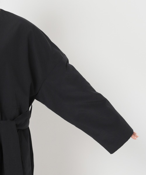 journal standard L'essage（ジャーナルスタンダードレサージュ）の「ノーカラーコート◆（ノーカラーコート・レディース・ベージュ/ネイビー・FREE）」の21枚目の写真