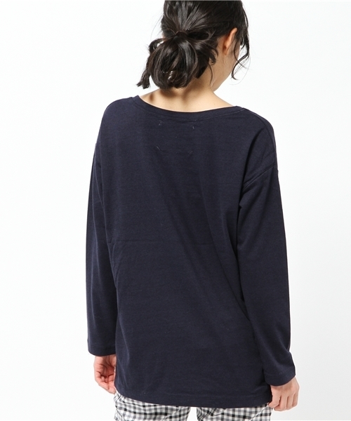 DISCOAT(ディスコート)の「【Discoat】MAKE FORビッグロゴロンT(Tシャツ/カットソー・レディース・グレー/アイボリー/ネイビー・フリ-)」の10枚目の写真