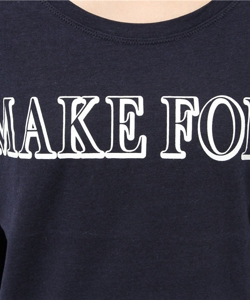 DISCOAT(ディスコート)の「【Discoat】MAKE FORビッグロゴロンT(Tシャツ/カットソー・レディース・グレー/アイボリー/ネイビー・フリ-)」の6枚目の写真