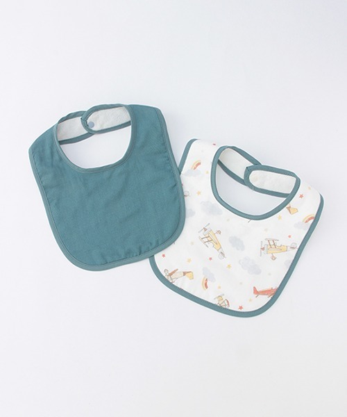 petit main（プティマイン）の「【オーガニック】ガーゼスタイ2P（スタイ/よだれかけ・キッズ・ライトピンク/ライトグリーン/イエロー/ブルー・FREE）」の3枚目の写真