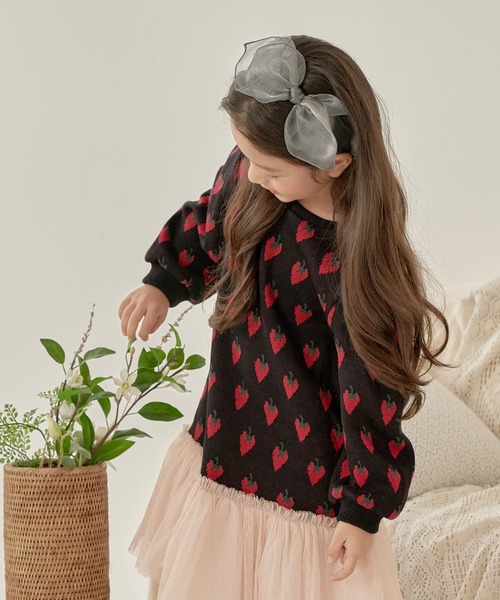 Rora（ローラ）の「スエ ビックリボン カチューシャ(5color)（カチューシャ・キッズ・クリーム/ブラック/ピンク/パープル/シルバー・FREE）」の14枚目の写真