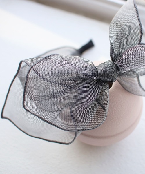 Rora（ローラ）の「スエ ビックリボン カチューシャ(5color)（カチューシャ・キッズ・クリーム/ブラック/ピンク/パープル/シルバー・FREE）」の11枚目の写真