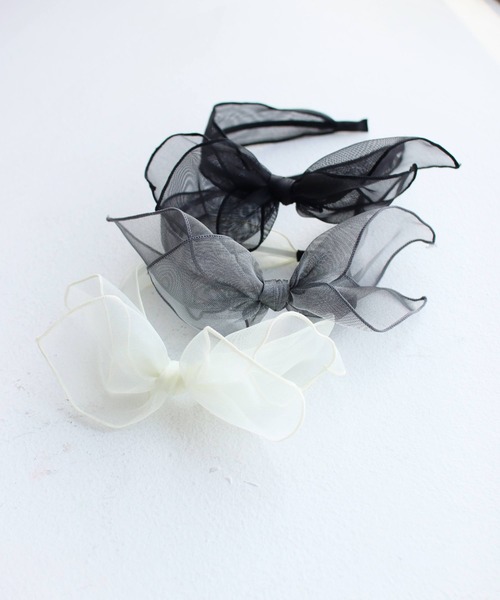 Rora（ローラ）の「スエ ビックリボン カチューシャ(5color)（カチューシャ・キッズ・クリーム/ブラック/ピンク/パープル/シルバー・FREE）」の13枚目の写真