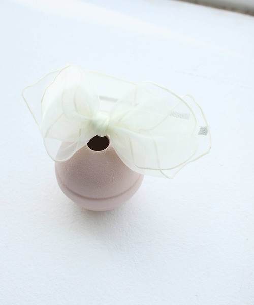 Rora（ローラ）の「スエ ビックリボン カチューシャ(5color)（カチューシャ・キッズ・クリーム/ブラック/ピンク/パープル/シルバー・FREE）」の16枚目の写真