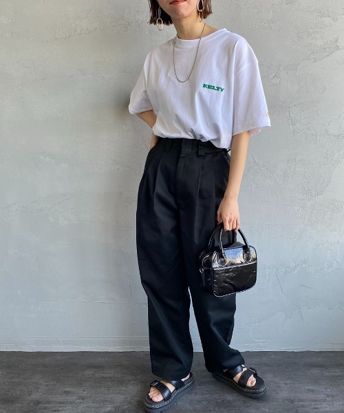 KELTY（ケルティ）の「[KELTY/ケルティ] 別注 発泡プリント ワンポイント胸ロゴTシャツ（Tシャツ/カットソー・レディース・ホワイト/ライトグレー/グリーン/ネイビー・XS/S/M/L）」の12枚目の写真