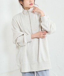 PUAL CE CIN | 【WEB限定】ハーフジップビッグプルオーバー(スウェット)
