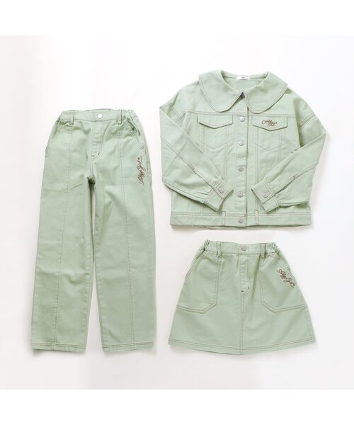 algy(アルジー)の「カラー台形スカート(スカート・キッズ・アイボリー/ラベンダー/ミント/ピンク・XXX-SMALL/XX-SMALL/X-SMALL/SMALL/MEDIUM)」の9枚目の写真