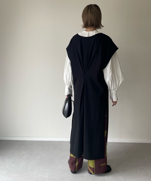 y/m by misato（イムバイミサト）の「2WAYベストワンピース（ワンピース・レディース・ブラック/モカ/イエロー系その他・FREE）」の13枚目の写真
