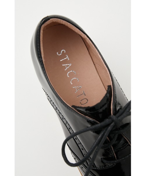 STACCATO(スタッカート)の「プラットフォームクォーターブローグ(ドレスシューズ・レディース・シルバー/ライトブラック・23cm/23.5cm/24cm/24.5cm/22.5cm)」の21枚目の写真