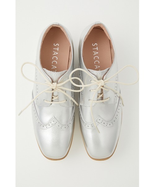 STACCATO(スタッカート)の「プラットフォームクォーターブローグ(ドレスシューズ・レディース・シルバー/ライトブラック・23cm/23.5cm/24cm/24.5cm/22.5cm)」の19枚目の写真