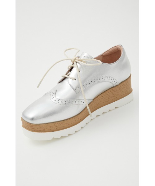 STACCATO(スタッカート)の「プラットフォームクォーターブローグ(ドレスシューズ・レディース・シルバー/ライトブラック・23cm/23.5cm/24cm/24.5cm/22.5cm)」の14枚目の写真