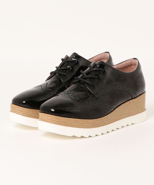 STACCATO(スタッカート)の「プラットフォームクォーターブローグ(ドレスシューズ・レディース・シルバー/ライトブラック・23cm/23.5cm/24cm/24.5cm/22.5cm)」の11枚目の写真