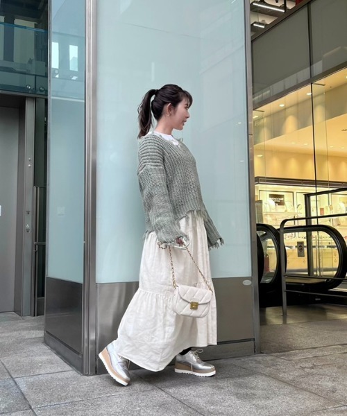 STACCATO(スタッカート)の「プラットフォームクォーターブローグ(ドレスシューズ・レディース・シルバー/ライトブラック・23cm/23.5cm/24cm/24.5cm/22.5cm)」の7枚目の写真