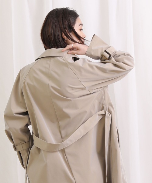 Acuta（アクータ）の「ＣＰツイルロングトレンチ（トレンチコート・レディース・ベージュ・FREE）」の3枚目の写真