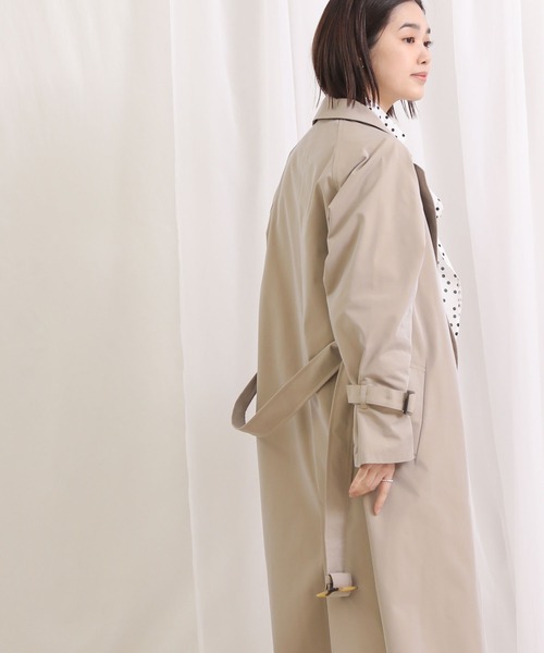 Acuta（アクータ）の「ＣＰツイルロングトレンチ（トレンチコート・レディース・ベージュ・FREE）」の10枚目の写真