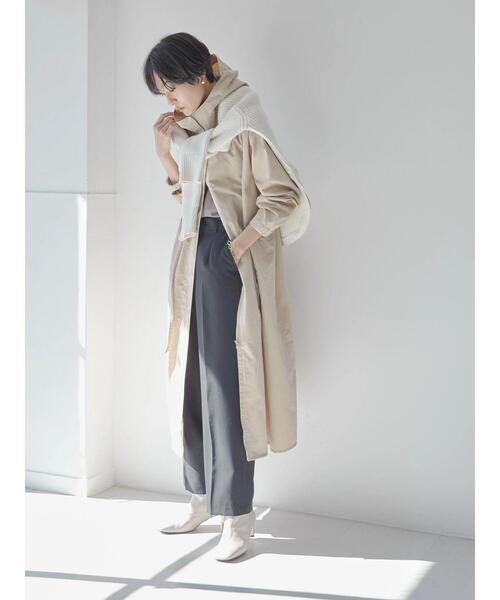 AMERICAN HOLIC（アメリカンホリック）の「フード付きZIPコート（ブルゾン・レディース・アイボリー/ライトベージュ・L/M）」の4枚目の写真