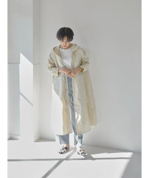 AMERICAN HOLIC（アメリカンホリック）の「フード付きZIPコート（ブルゾン・レディース・アイボリー/ライトベージュ・L/M）」の6枚目の写真