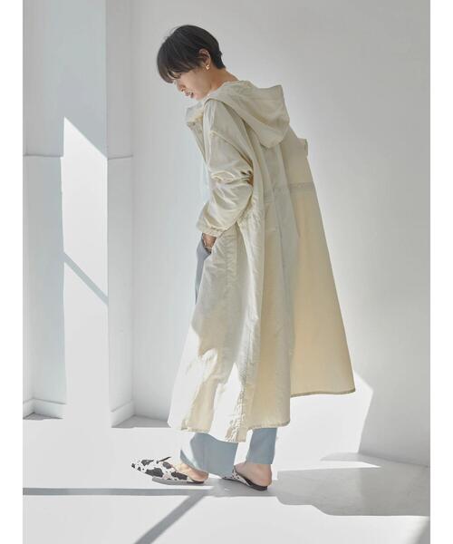 AMERICAN HOLIC（アメリカンホリック）の「フード付きZIPコート（ブルゾン・レディース・アイボリー/ライトベージュ・L/M）」の8枚目の写真