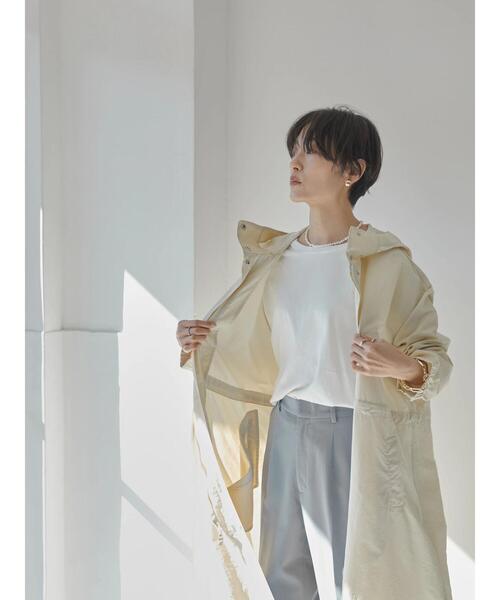 AMERICAN HOLIC（アメリカンホリック）の「フード付きZIPコート（ブルゾン・レディース・アイボリー/ライトベージュ・L/M）」の11枚目の写真