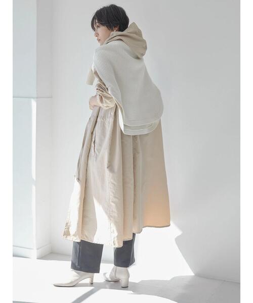 AMERICAN HOLIC（アメリカンホリック）の「フード付きZIPコート（ブルゾン・レディース・アイボリー/ライトベージュ・L/M）」の21枚目の写真