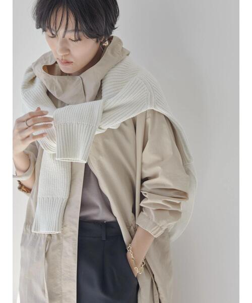 AMERICAN HOLIC（アメリカンホリック）の「フード付きZIPコート（ブルゾン・レディース・アイボリー/ライトベージュ・L/M）」の22枚目の写真