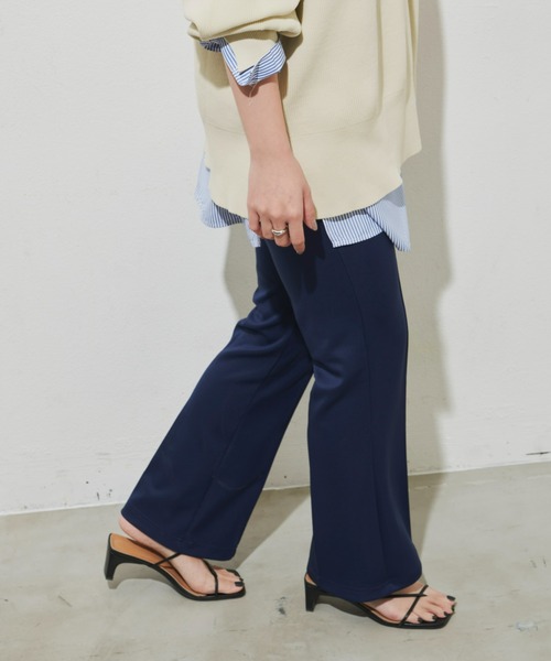 Aunt Marie's（アントマリーズ）の「フレアレギンスストレッチパンツ / 美脚パンツ（その他パンツ・レディース・ブラック/ネイビー・FREE/MEDIUM/TALL）」の5枚目の写真