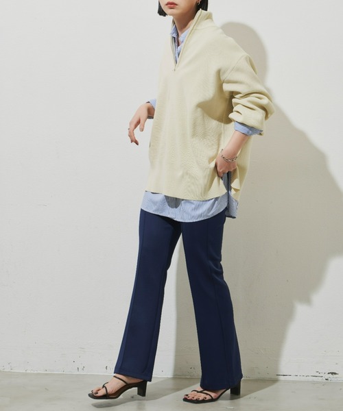 Aunt Marie's（アントマリーズ）の「フレアレギンスストレッチパンツ / 美脚パンツ（その他パンツ・レディース・ブラック/ネイビー・FREE/MEDIUM/TALL）」の10枚目の写真