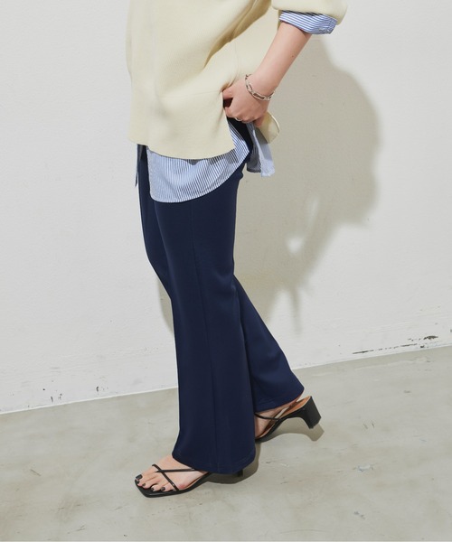 Aunt Marie's（アントマリーズ）の「フレアレギンスストレッチパンツ / 美脚パンツ（その他パンツ・レディース・ブラック/ネイビー・FREE/MEDIUM/TALL）」の8枚目の写真