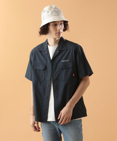 AVIREX（アヴィレックス）の「A.C.ワークシャツ / A.C WORK SHIRT / アヴィレックス / AVIREX（シャツ/ブラウス・メンズ・チャコールグレー/ベージュ/ネイビー/レモンイエロー/コーラルピンク・MEDIUM/LARGE/X-LARGE/XX-LARGE）」の7枚目の写真