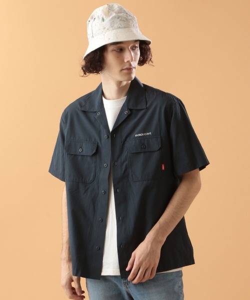 AVIREX（アヴィレックス）の「A.C.ワークシャツ / A.C WORK SHIRT / アヴィレックス / AVIREX（シャツ/ブラウス・メンズ・チャコールグレー/ベージュ/ネイビー/レモンイエロー/コーラルピンク・MEDIUM/LARGE/X-LARGE/XX-LARGE）」の3枚目の写真
