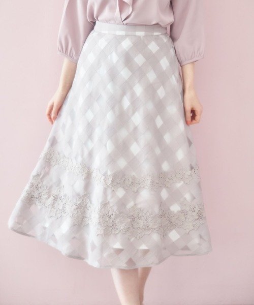 tocco closet（トッコ クローゼット）の「フラワーレース装飾シアー  