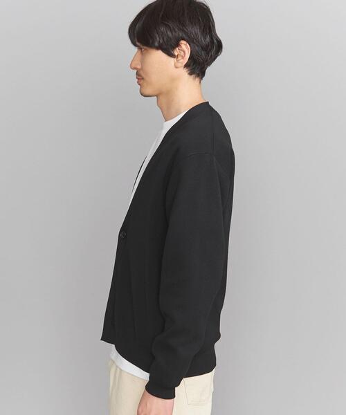 BEAUTY&YOUTH UNITED ARROWS（ビューティーアンドユースユナイテッドアローズ）の「BY スムージー １ボタン カーディガン（カーディガン/ボレロ・メンズ・ライム/ブラック/ライトグレー・L/XL/M/S）」の5枚目の写真