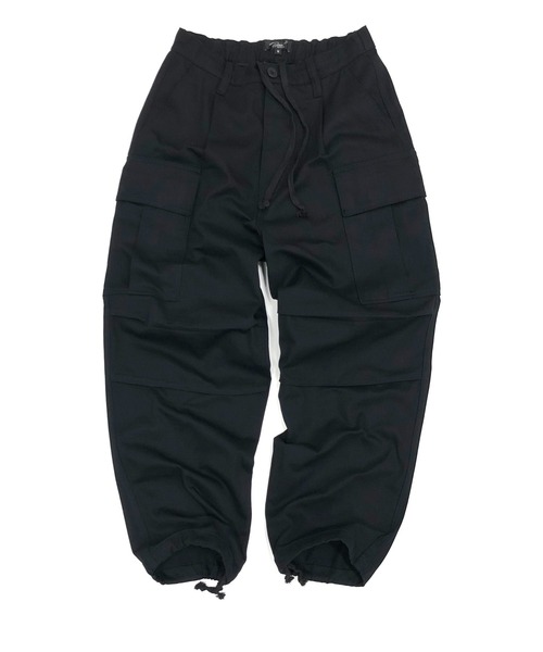 Beno(ビーノ)の「HEAVY COTTON TWILL / WIDE CARGO PANTS(カーゴパンツ・メンズ・ブラック/ベージュ/ブラウン/オフホワイト/オリーブ・S/M/L)」の15枚目の写真