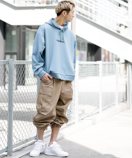 Beno(ビーノ)の「HEAVY COTTON TWILL / WIDE CARGO PANTS(カーゴパンツ・メンズ・ブラック/ベージュ/ブラウン/オフホワイト/オリーブ・S/M/L)」の12枚目の写真