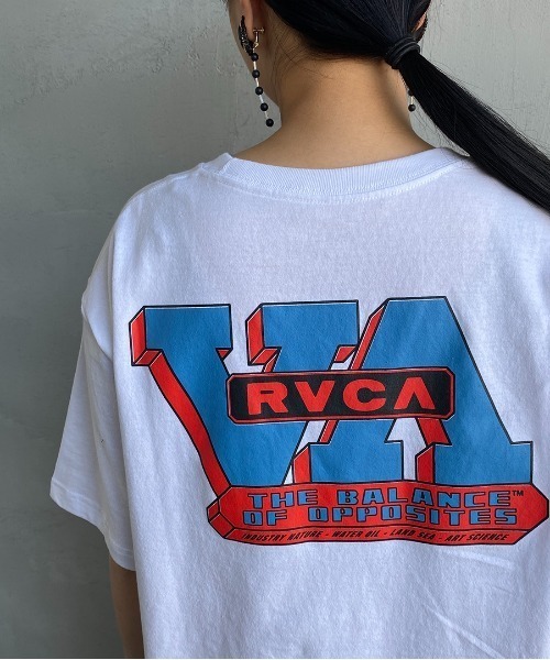 RVCA（ルーカ）の「[RVCA/ルーカ] CONTRACT ST バックロゴプリント Tシャツ（Tシャツ/カットソー・レディース・ホワイト/ブラック・M/L）」の6枚目の写真